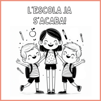 Dibuixos per a pintar de l'estiu i la fi de curs
